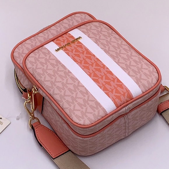 Michael Kors Jet Set Travel Medium NS Logo Stripe Crossbody Bag 
SHERBER… - Picture 13 of 15